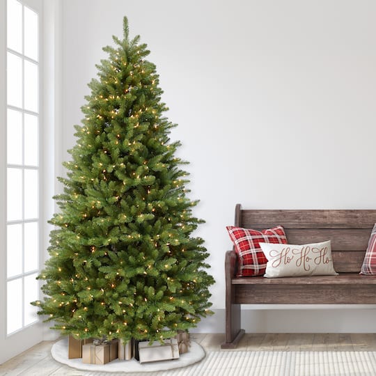 7.5ft. Pre-Lit Fraser Fir Grand Artificial Christmas Tree, Clear LED Lights